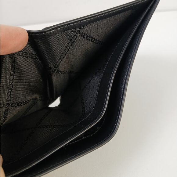 Michael Kors Men's Bi-Fold Pebbled Leather Wallet In Black NWOT - Picture 3 of 5